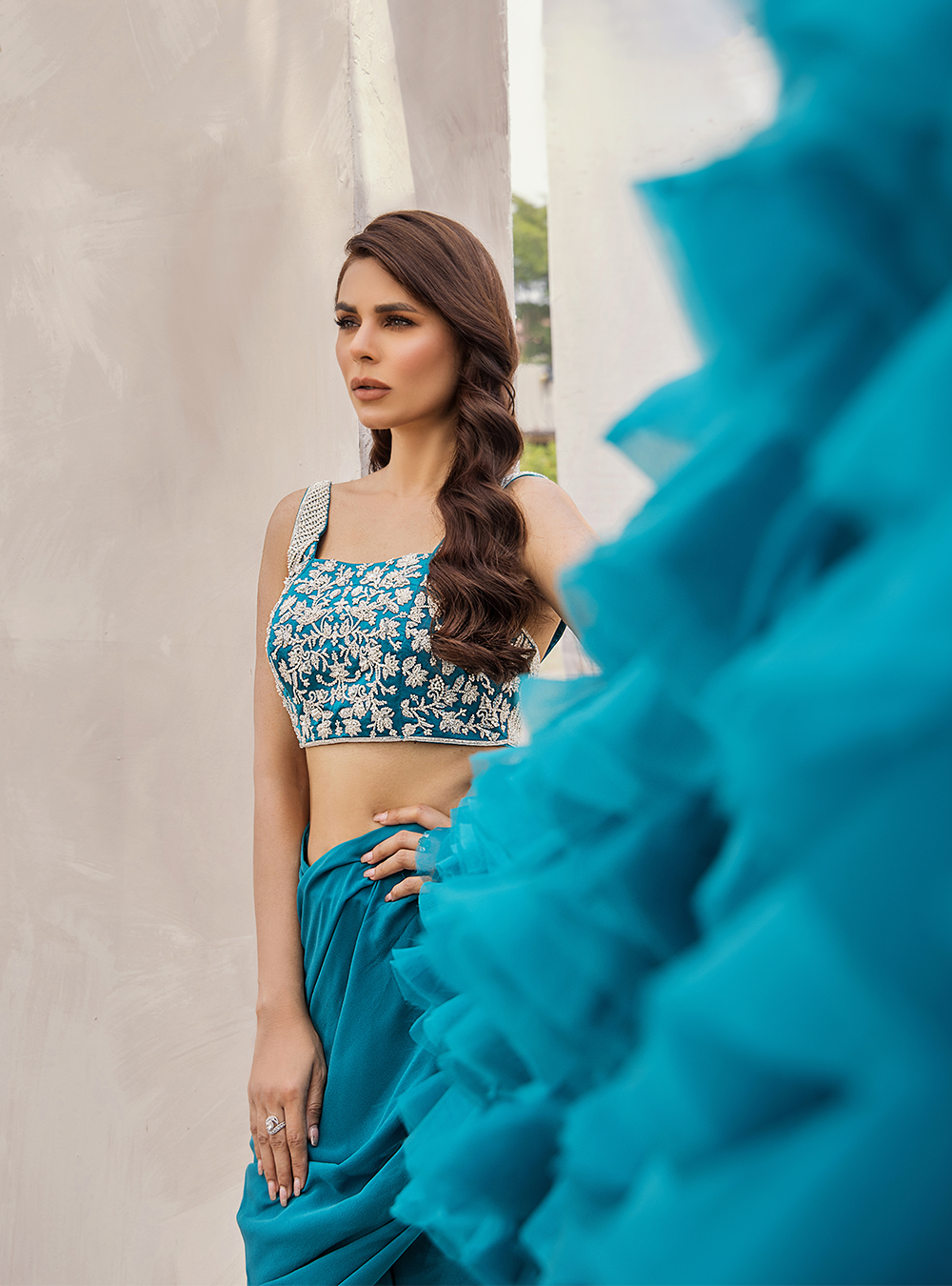 Oceana Ruffle Saree